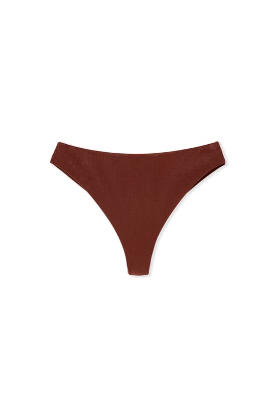 Braga de bikini brasile&ntilde;a de cintura alta satinada;${refinementColor}