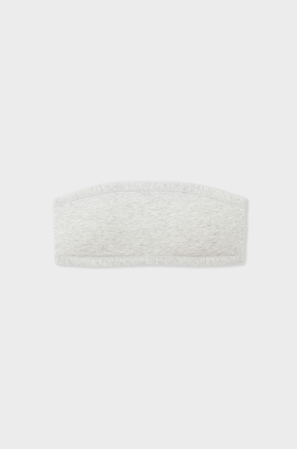 Wireless strapless bra in stretchy organic cotton;${refinementColor}