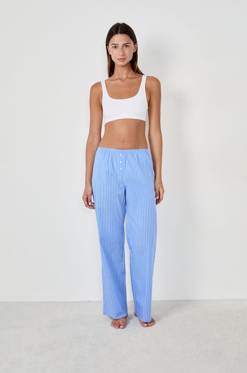 Striped Pyjama Trousers;${refinementColor}