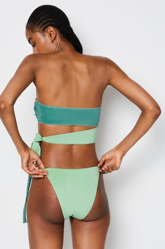 Culotte bikini à nouer bas de maillot pailleté;${refinementColor}