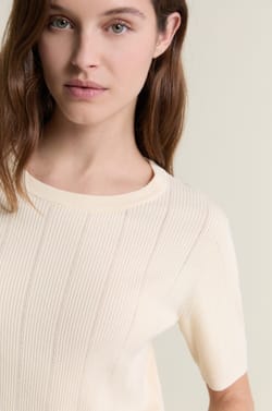 Trui met ronde hals in fijne pointelle tricot;${refinementColor}