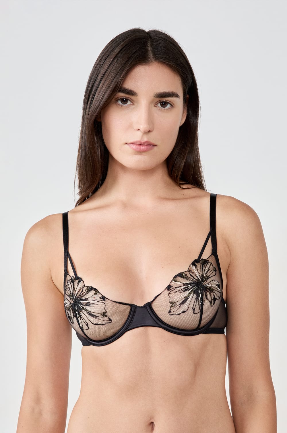 Classic Embroidered Bra;${refinementColor}