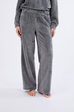 Pyjama Hose mit Samt-Effekt;${refinementColor}
