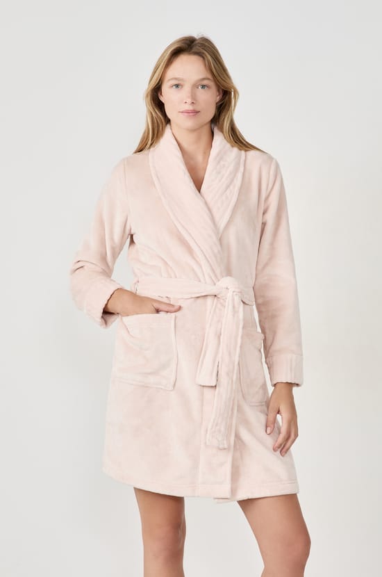 Peignoir effet velours;${refinementColor}