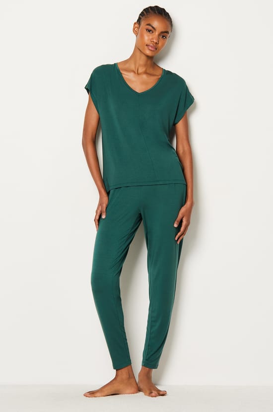 Short Sleeve Pajama T-Shirt;${refinementColor}