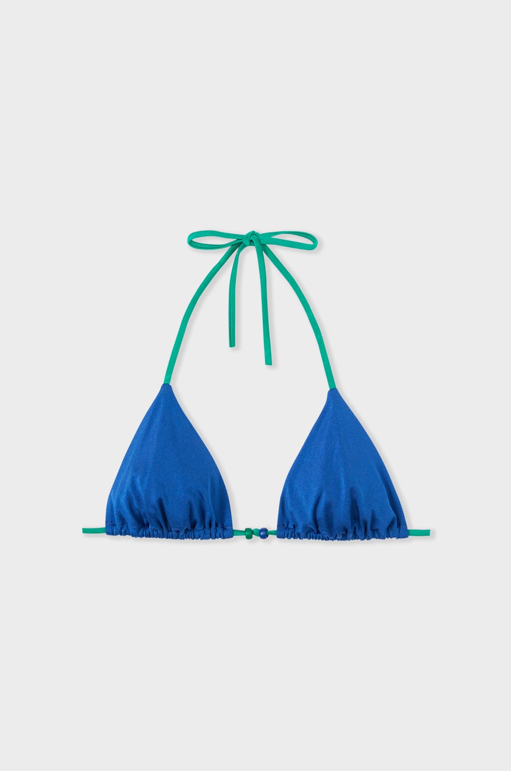 Triangel-Bikini-Top mit Perlendetails;${refinementColor}