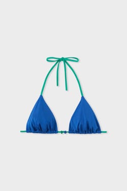 Triangel-Bikini-Top mit Perlendetails;${refinementColor}