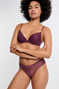 Beha N.2 - De push-up plunge met bloemenborduursels;${refinementColor}