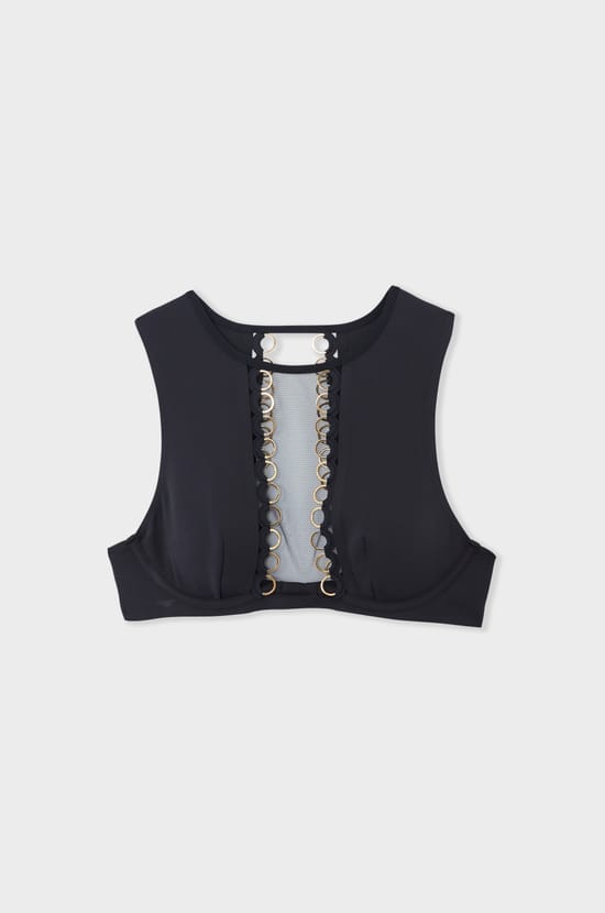 Soutien-gorge brassière armaturée en microfibre;${refinementColor}