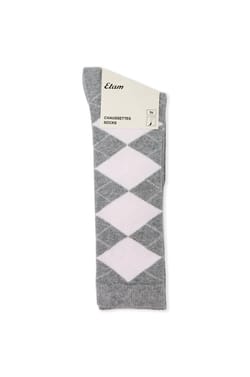 Chaussette &agrave; motifs argyle avec coton;${refinementColor}