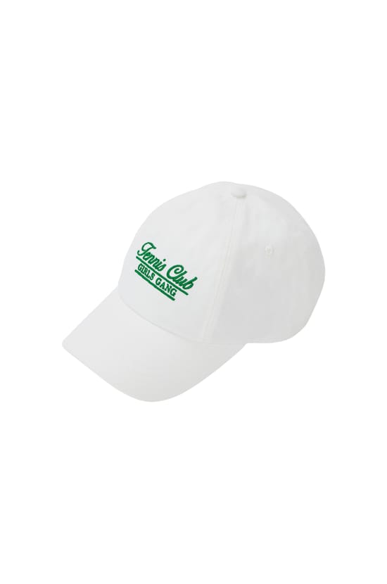 Casquette en coton avec &eacute;criture "tennis club";${refinementColor}