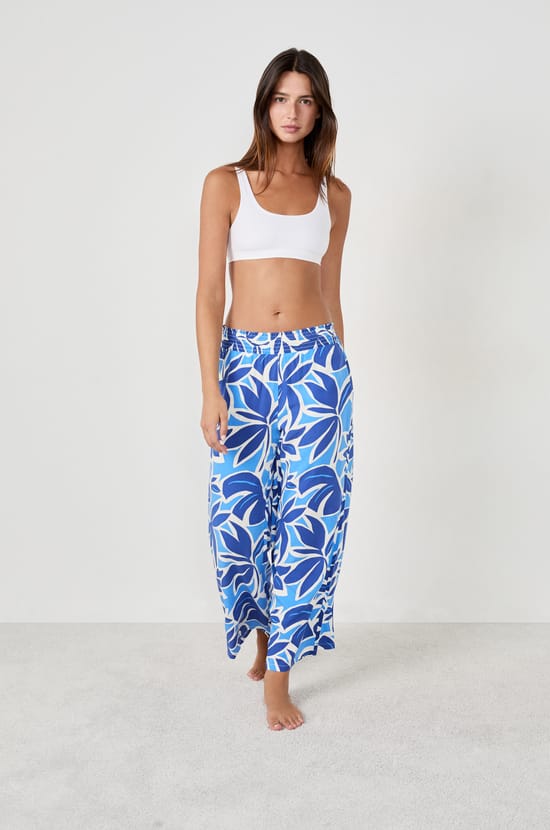 Pyjama trousers with prints;${refinementColor}