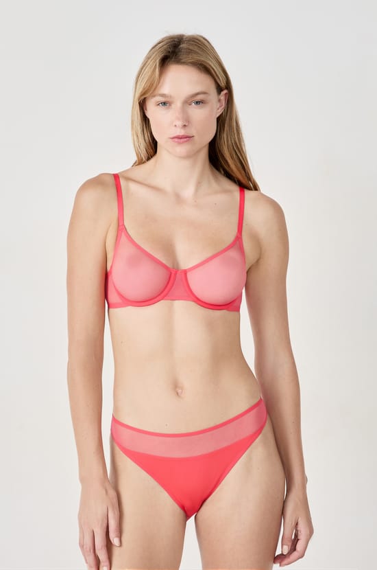 Culotte transparente en tulle;${refinementColor}