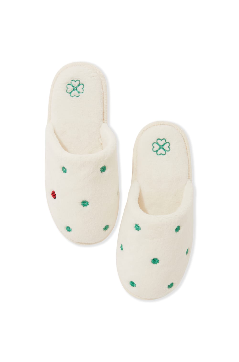 Chaussons mules &agrave; pois;${refinementColor}