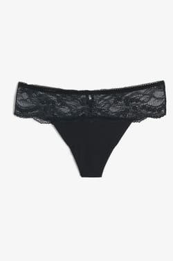 Tanga Microfiber and Lace;${refinementColor}