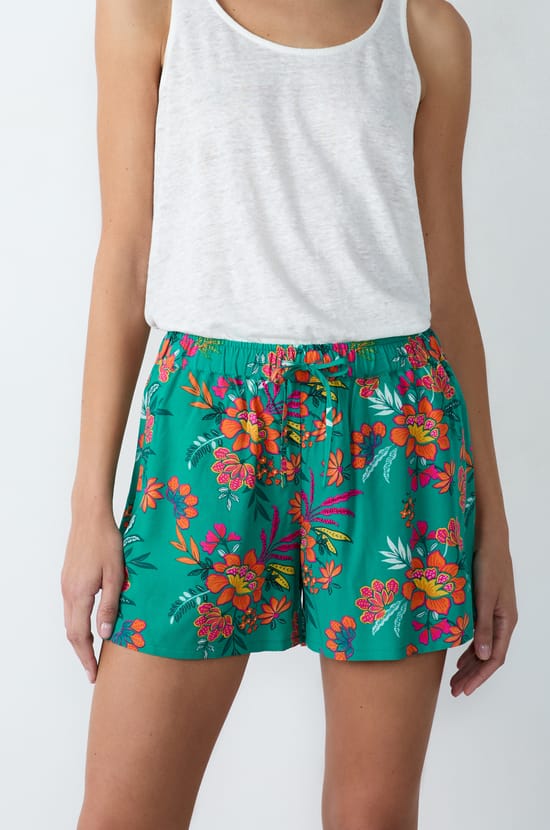 Short de pyjama imprimé;${refinementColor}