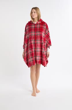 Sleeveless Fleece Poncho;${refinementColor}
