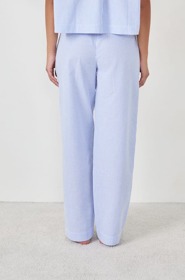Striped Pajama Pants;${refinementColor}