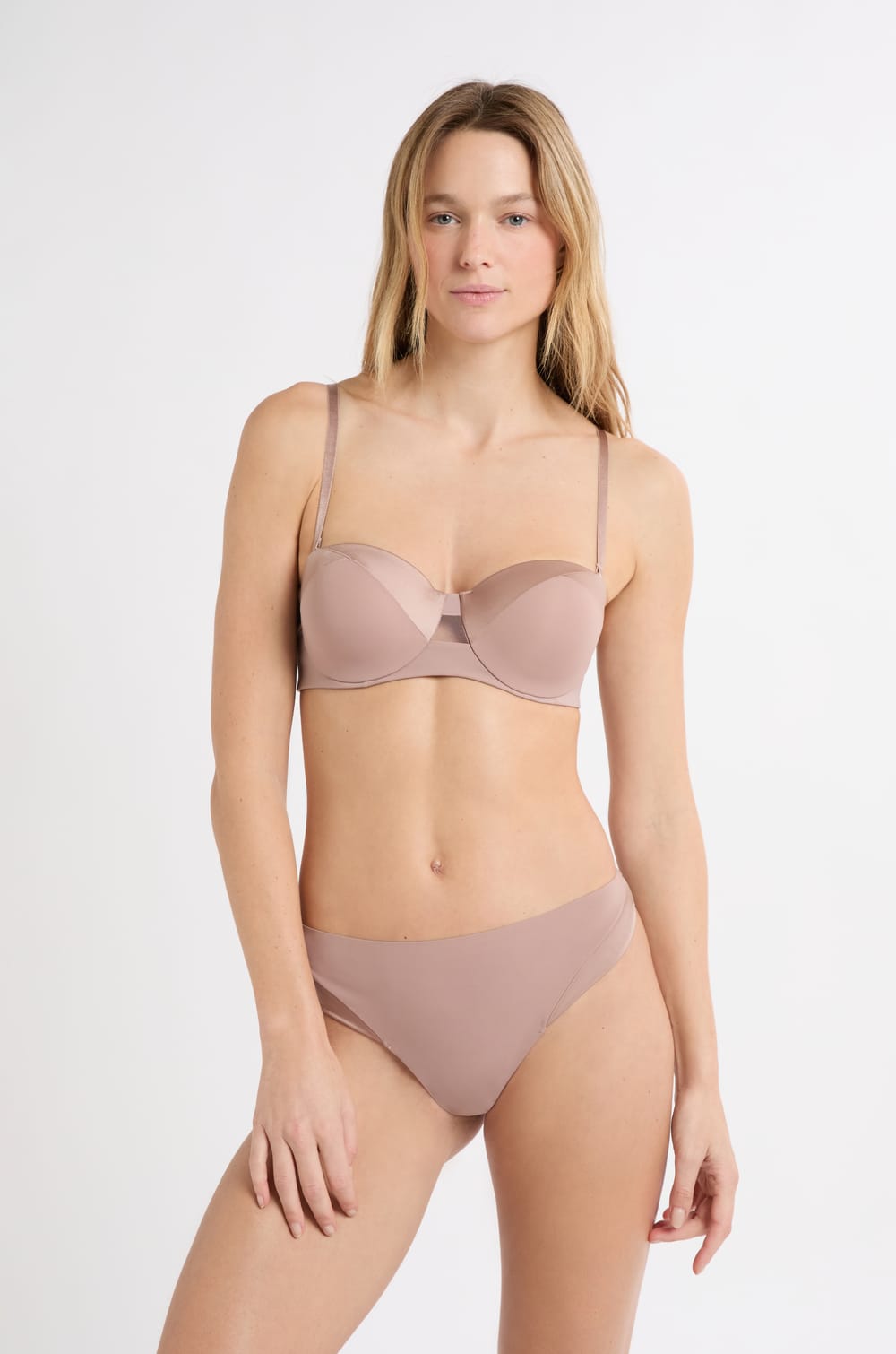 Soutien-gorge bandeau coques fines;${refinementColor}