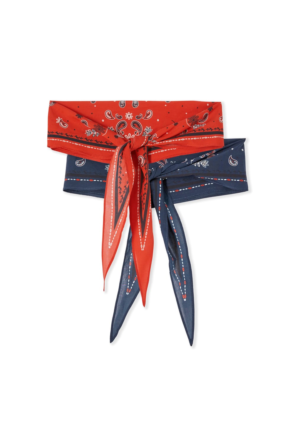 Cotton Scarf with Patterns;${refinementColor}