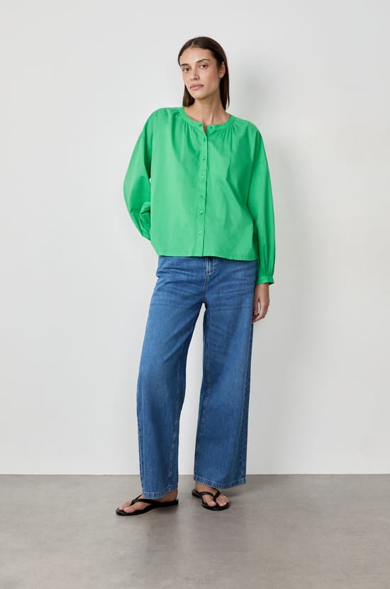 Long-sleeved cotton shirt;${refinementColor}