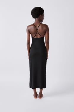 Robe longue de plage pailletée;${refinementColor}