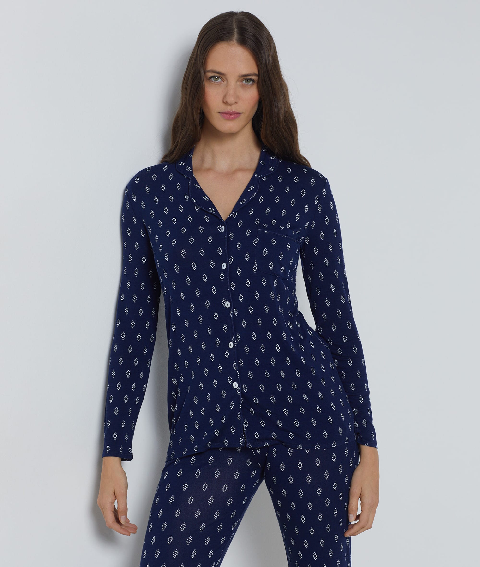 Pyjama Femme Fjquamitix – Confort Doux En Coton Modal, Manches Longues, Taille Réglable - 10