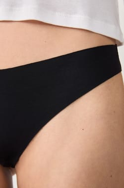 Tanga en coton sans couture;${refinementColor}