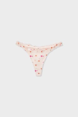 Tanga avec broderie;${refinementColor}