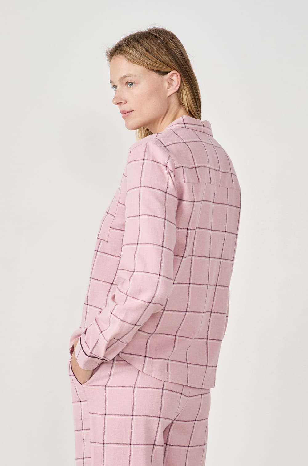 Chemise de pyjama à carreaux;${refinementColor}