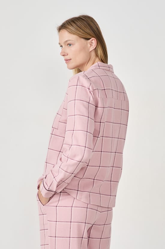 Chemise de pyjama à carreaux;${refinementColor}