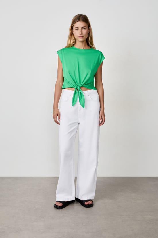 Front-tie T-shirt;${refinementColor}