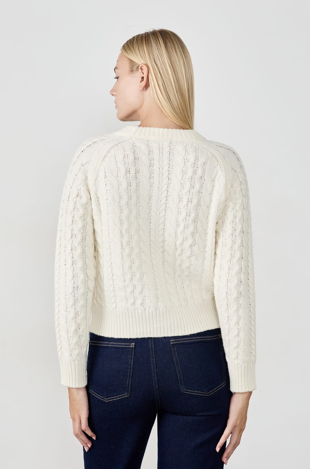 Pull col rond &agrave; grosse maille;${refinementColor}