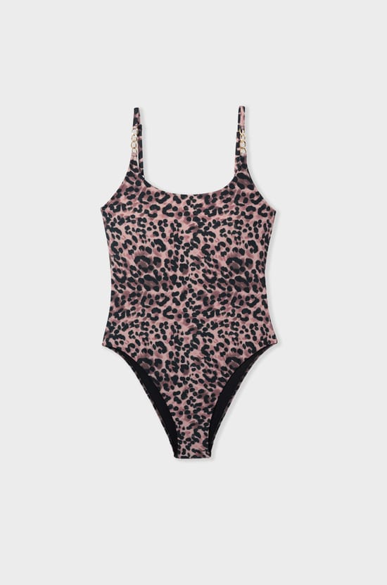 One-Piece Leopard Swimsuit;${refinementColor}