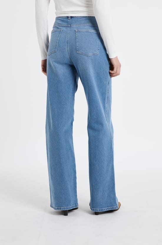 Straight cotton jeans;${refinementColor}