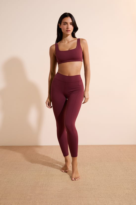 Legging taille haute en microfibre;${refinementColor}