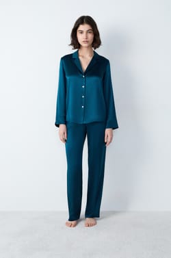 Silk Pyjama Shirt;${refinementColor}