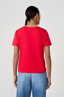 Katoenen T-shirt met korte mouwen;${refinementColor}