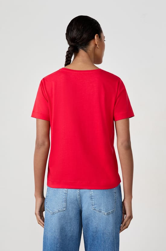 Short-sleeved cotton T-shirt;${refinementColor}