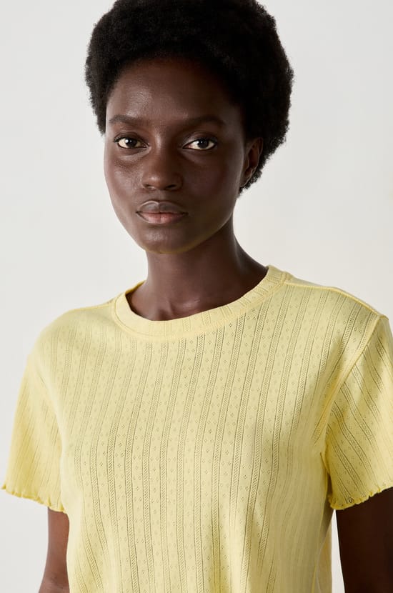 Pointelle T-shirt;${refinementColor}