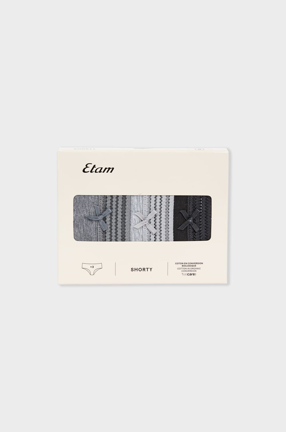 Pack of 3 Cotton Boyshorts;${refinementColor}