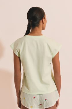 T-shirt de pyjama &agrave; inscription "juicy lover" en coton;${refinementColor}