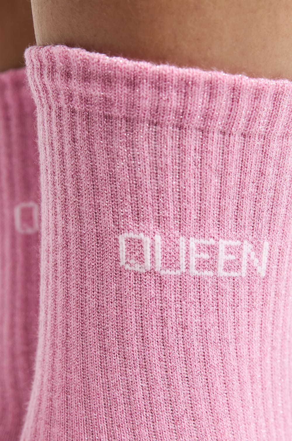 Chaussettes irrisées avec écriture;${refinementColor}