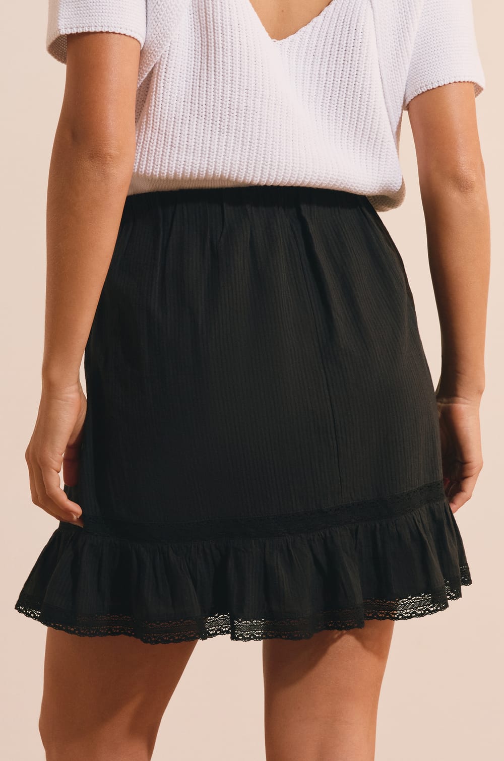 Short Cotton Skirt;${refinementColor}