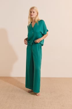 Wide-leg satin trousers;${refinementColor}