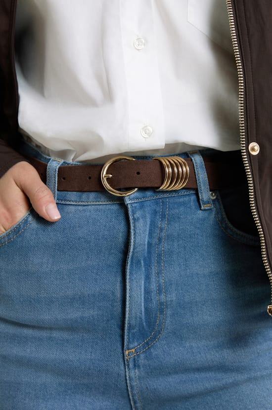 Ceinture en cuir;${refinementColor}