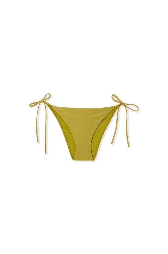Braga de bikini satinada con lazo;${refinementColor}