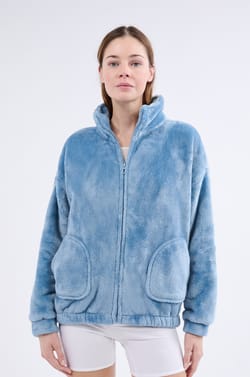 Veste de pyjama à manches longues;${refinementColor}