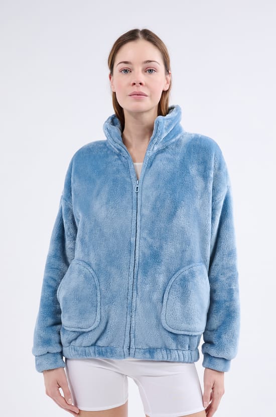 Veste de pyjama à manches longues;${refinementColor}