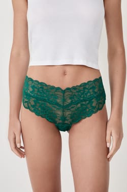 Braguita hipster V-shape de encaje;${refinementColor}